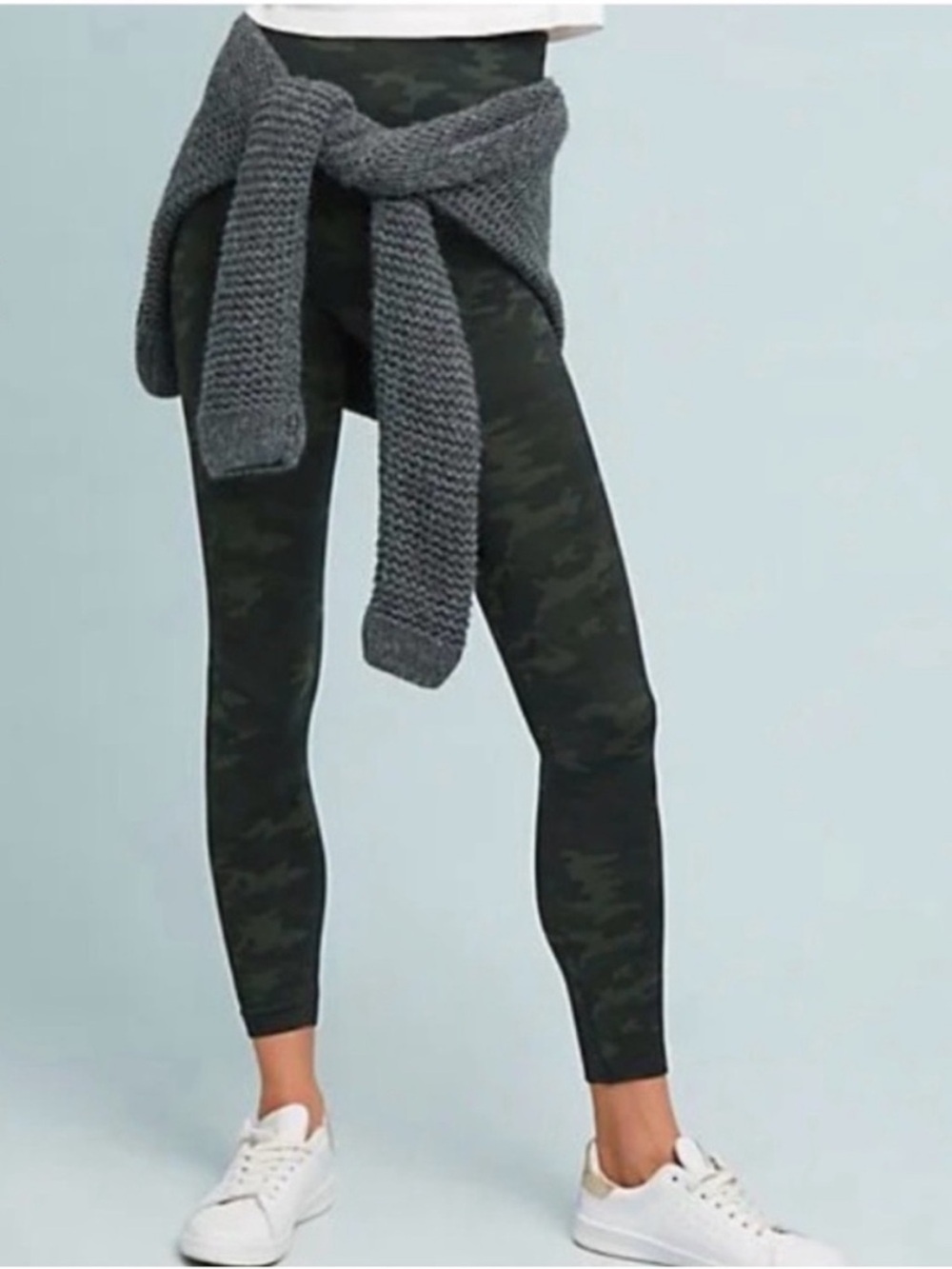 SPANX Women’s Camo High-Rise Leggings - Black/Green
